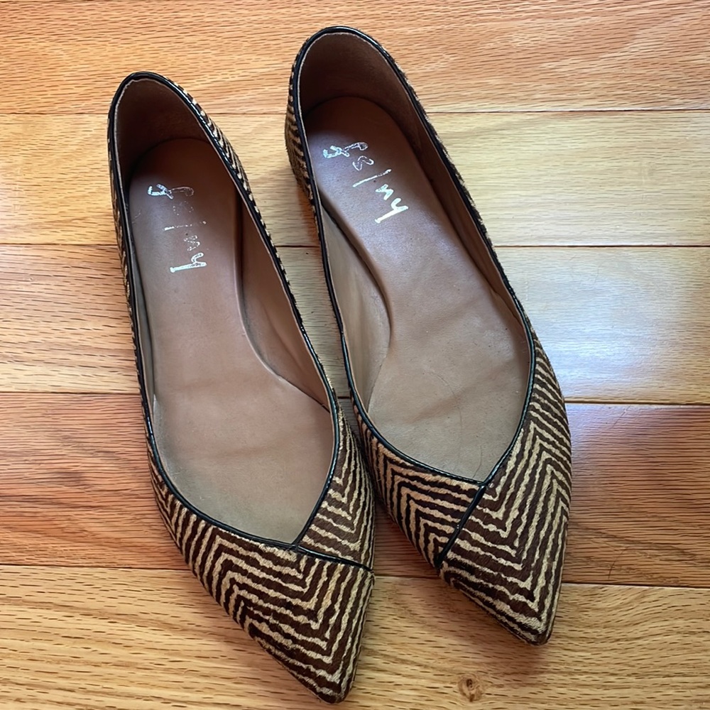 French Sole Animal Print Flats